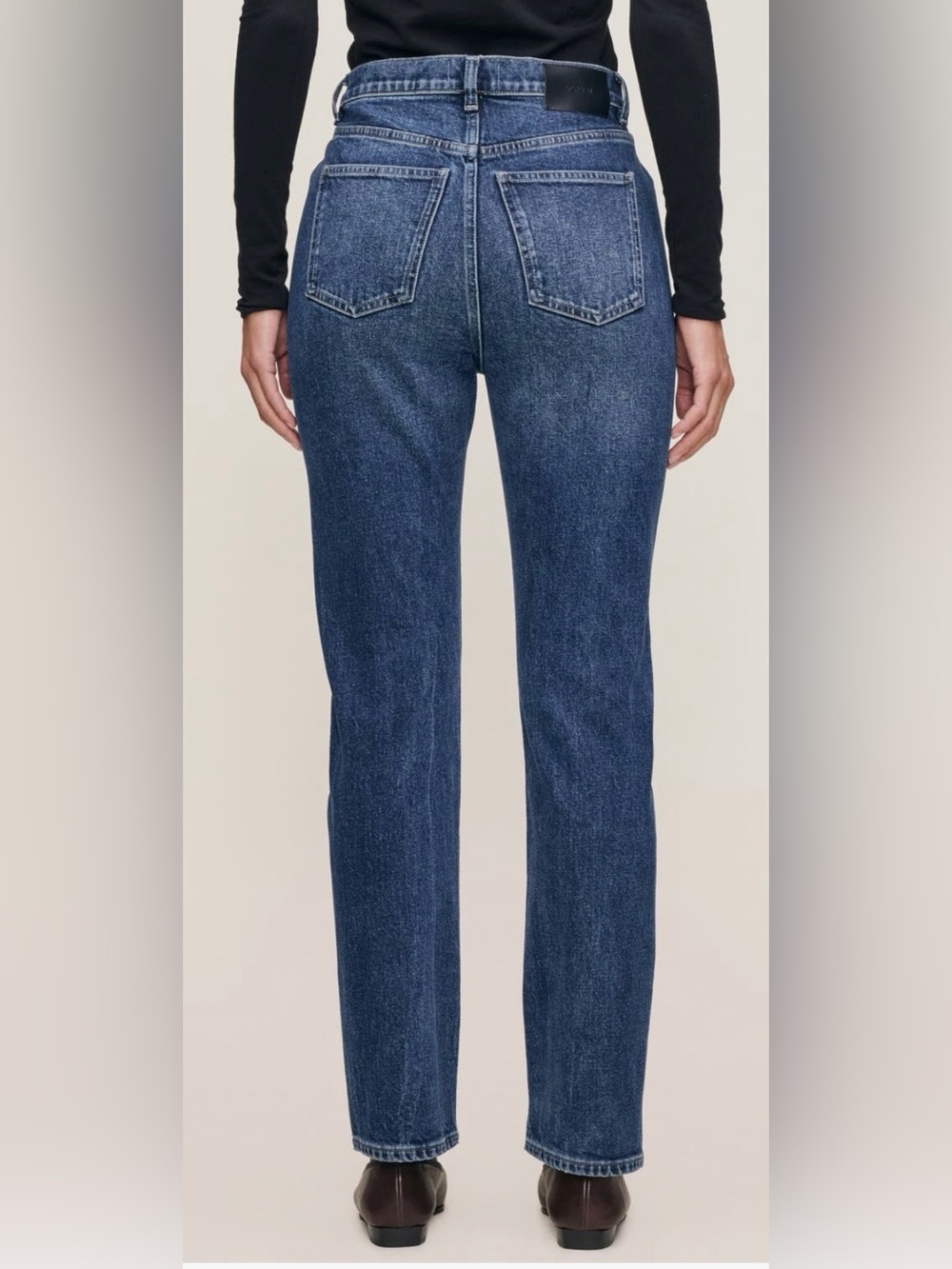DL1961 Straight-Leg Women's Jeans in Dark Blue